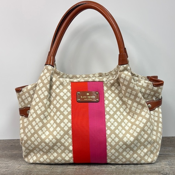 Kate Spade New York STEVIE Classic Leather Trimmed Shoulder Bag - Picture 1 of 16